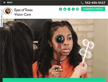 Tablet Screenshot of eyesonburnet.com